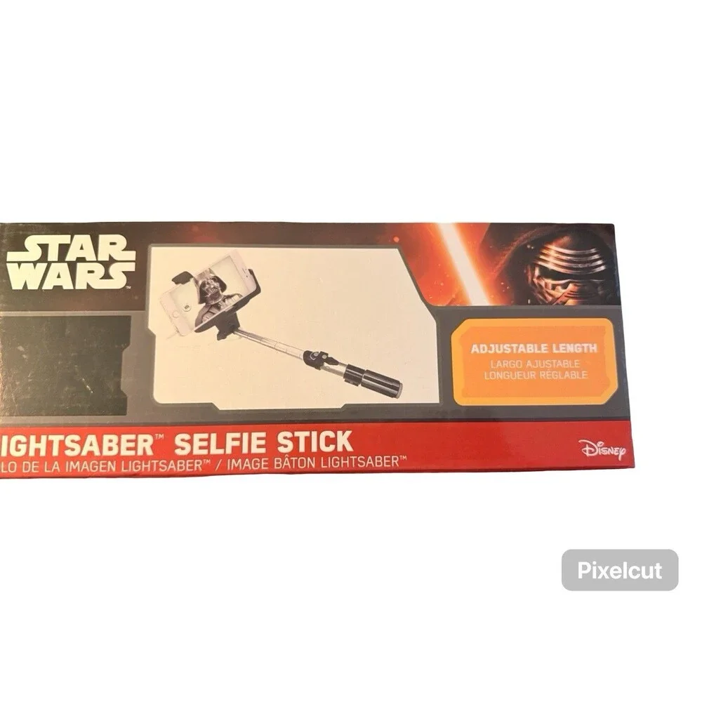 Star Wars Lightsaber Selfie Stick Adjustable Phone Camera Mount New